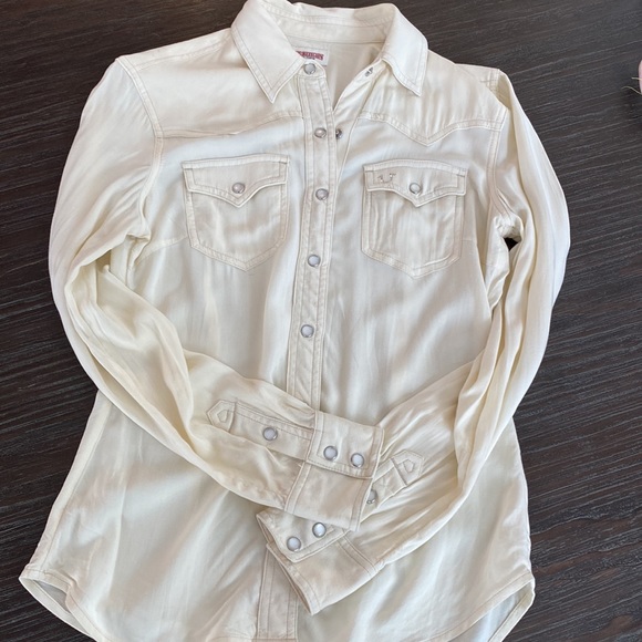 True religion brand jeans, western style blouse in size extra small. - Picture 7 of 10